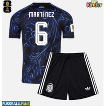 Argentinien Lisandro Martinez #6 Auswärts Trikotsatz Kinder WM 2026 Kurzarm (+ Kurze Hosen)